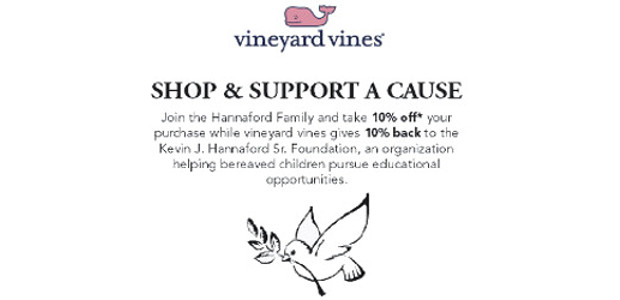 Kevin J. Hannaford, Sr. Foundation, Inc. ! Vineyard Vines Shopping […]