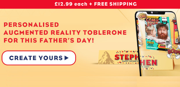 MAKE THIS FATHER’S DAY EXTRA PERSONAL WITH TOBLERONE www.mytoblerone.co.uk FACEBOOK […]