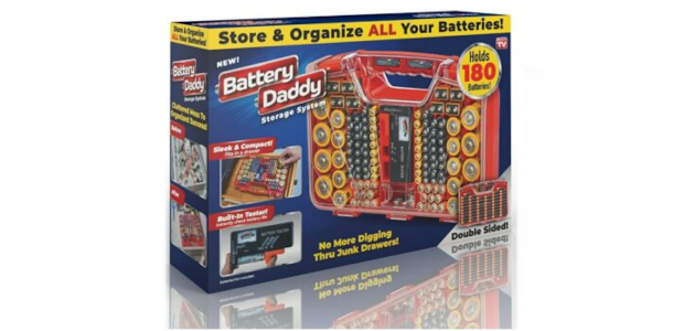 Ontel Battery Daddy 180 Battery Organizer and Storage Case with […]